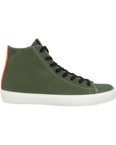 Leather Crown Trainers - Green