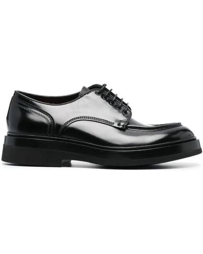 Santoni Zapatos derby con tacón de 40mm - Negro