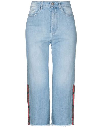 Berna Cropped Jeans - Blu