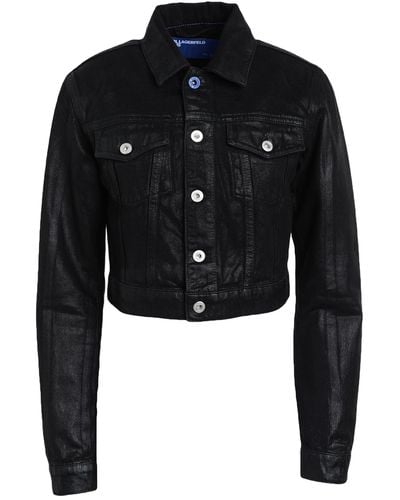 Karl Lagerfeld Denim Outerwear - Black