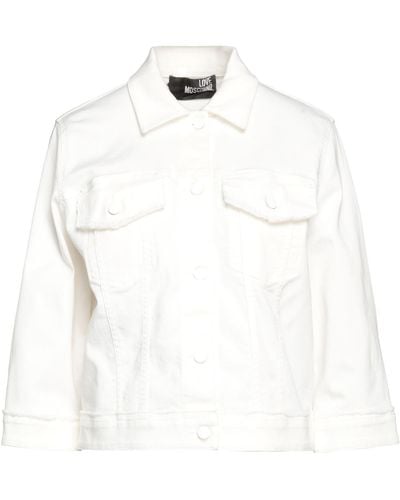 Love Moschino Denim Outerwear - White