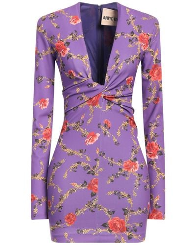 Aniye By Mini Dress Polyester, Elastane - Purple