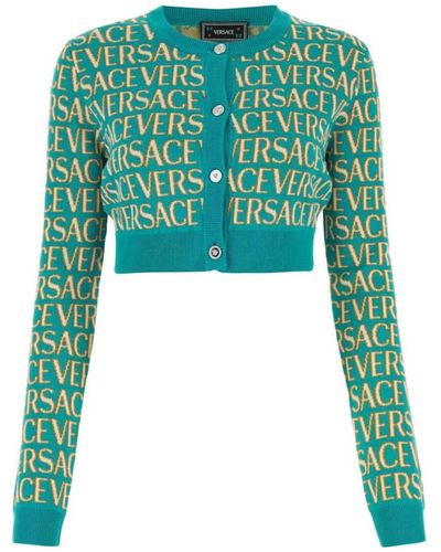 Versace Strickjacke - Grün