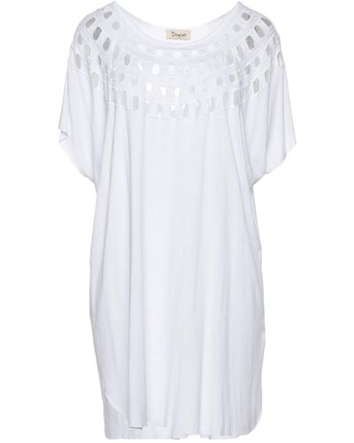 Dixie T-Shirt Viscose, Linen - White