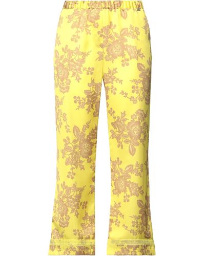 LE COEUR TWINSET Trouser - Yellow