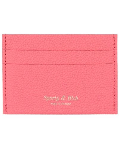 Sporty & Rich Document Holder Leather - Pink