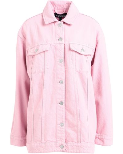 Pieces Denim Outerwear - Pink