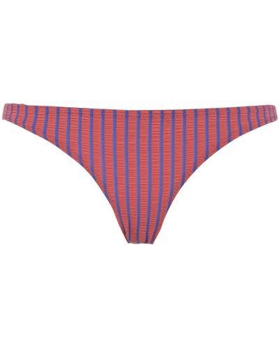 Solid & Striped Bikini Bottoms & Swim Briefs - Purple