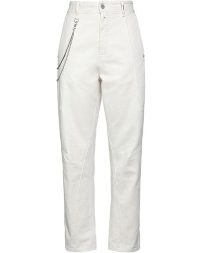 High Pantaloni Jeans - Bianco