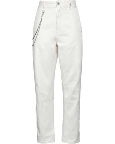 High Pantalon en jean - Blanc