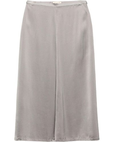 Siyu Midi Skirt - Grey