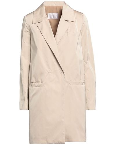 Annie P Overcoat & Trench Coat - Natural