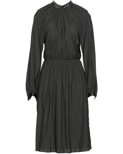 Le Sarte Pettegole Dark Midi Dress Silk, Elastane - Black