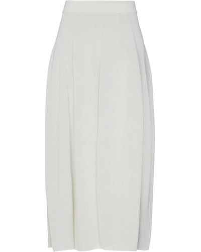 Gentry Portofino Midi Skirt - White