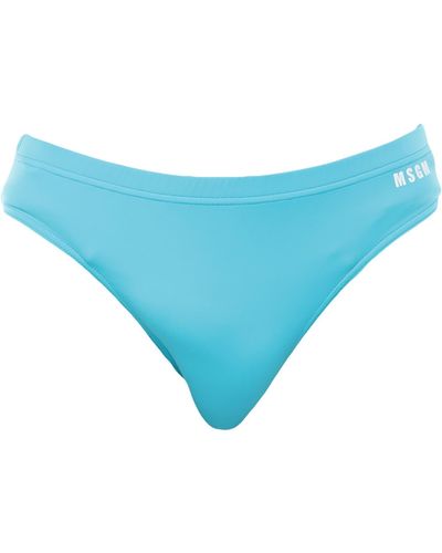MSGM Bas de bikini et slip de bain - Bleu
