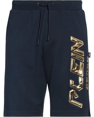 Philipp Plein Midnight Shorts & Bermuda Shorts Cotton, Polyester - Blue