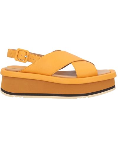 Paloma Barceló Sandals Soft Leather - Orange
