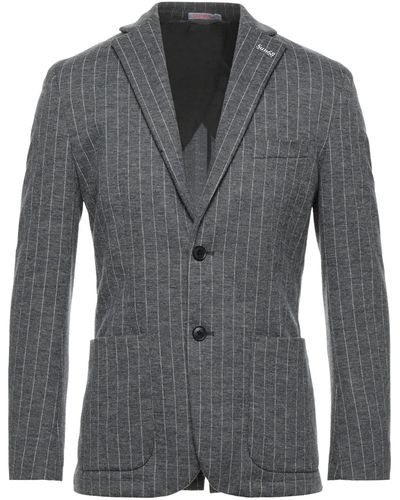 Sun 68 Suit Jacket - Grey