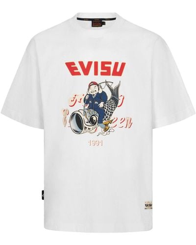 Evisu T-shirts - Weiß