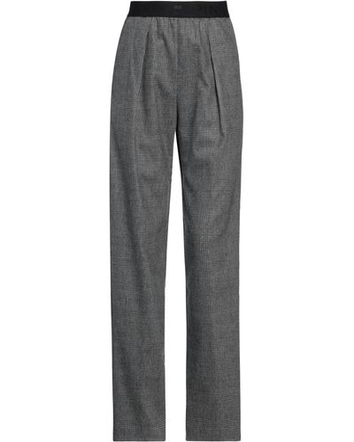 Pinko Trousers Polyester, Acrylic, Wool, Viscose, Elastane - Grey