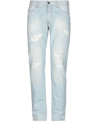 Balmain Pantalon en jean - Bleu