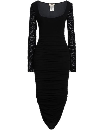 Fuzzi Midi Dress - Black