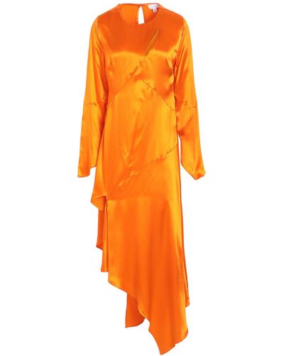 TOPSHOP Midi Dress - Orange
