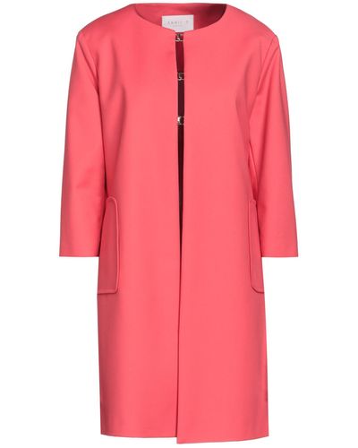 Annie P Overcoat & Trench Coat - Pink
