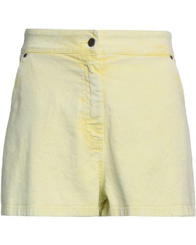 Soallure Denim Shorts - Yellow
