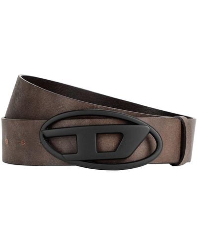 DIESEL B-1Dr Dark Belt Cow Leather - Brown