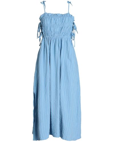 TOPSHOP Midi Dress - Blue