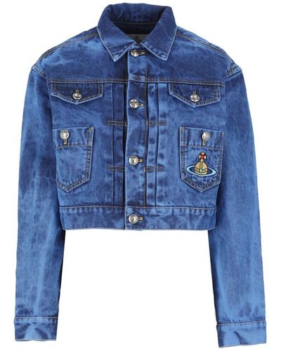 Vivienne Westwood Manteau en jean - Bleu