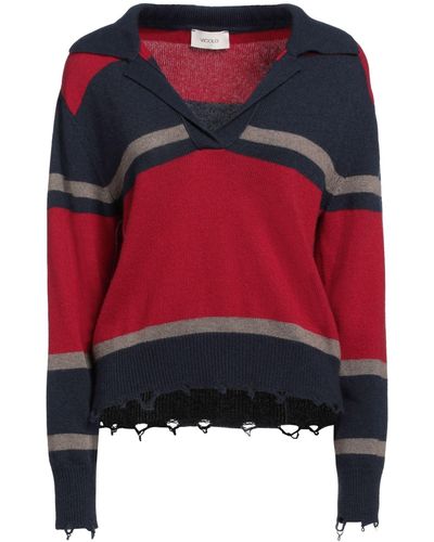 ViCOLO Sweater Viscose, Polyamide, Wool, Cashmere - Red