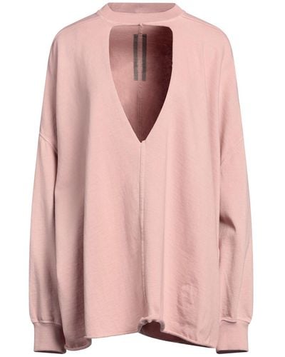 Rick Owens Pastel Sweatshirt Cotton - Pink
