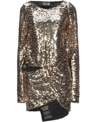 Versace Mini Dress Polyamide, Elastane, Acrylic - Metallic