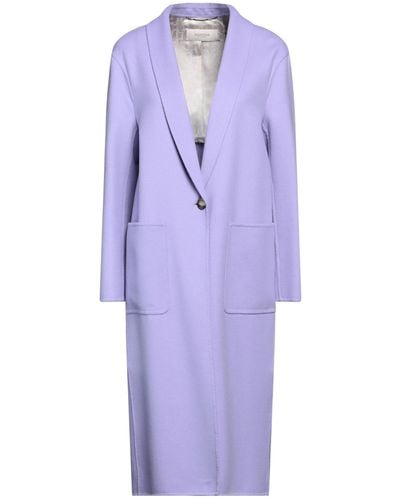 Agnona Overcoat & Trench Coat - Purple