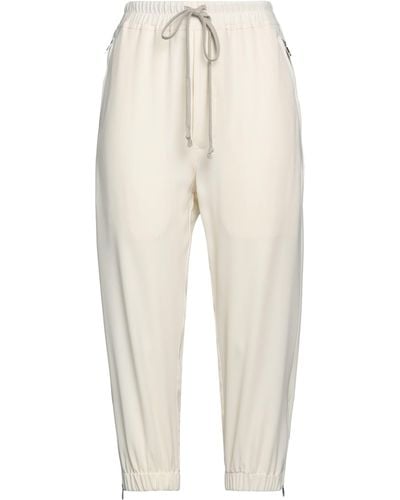 Rick Owens Cropped Trousers - White