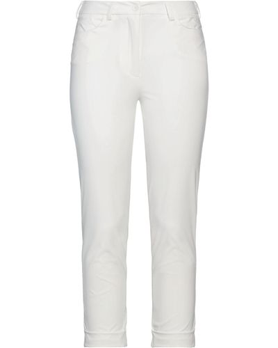 Peuterey Cropped Trousers - White