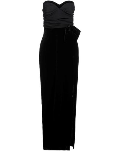 Alessandra Rich Maxi Dress - Black