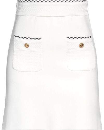 Elisabetta Franchi Mini Skirt - White