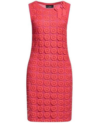 Clips Midi Dress - Red