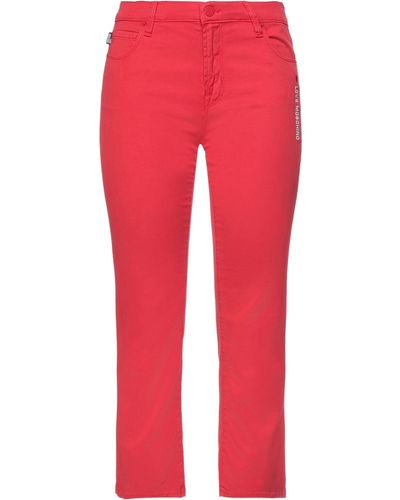Love Moschino Cropped Trousers - Red