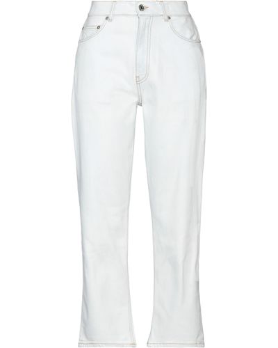 Grifoni Pantalon en jean - Blanc