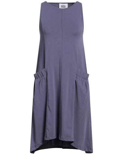 Alpha Studio Mini Dress - Purple