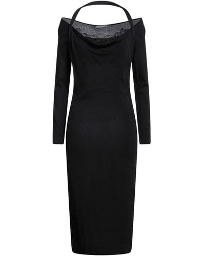Alberta Ferretti Midi Dress - Black