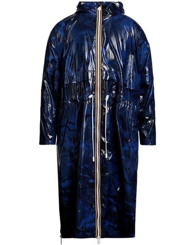 K-Way Overcoat & Trench Coat - Blue
