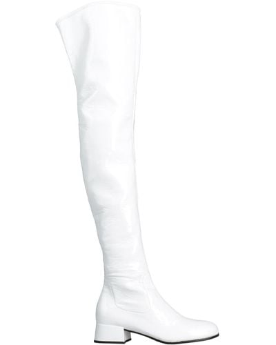 Prada Boot Textile Fibres - White