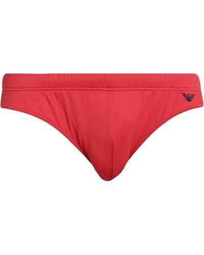Emporio Armani Bikini Bottoms & Swim Briefs - Red