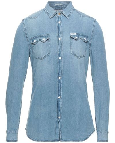 Guess Blue Cotton T-Shirt