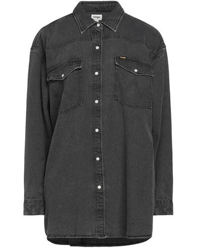Wrangler Steel Denim Shirt Cotton - Black
